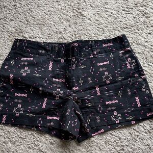 Metaphor Women's Black Shorts with Pink Accents